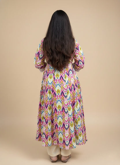 Angrakha Cotton Long Kurti