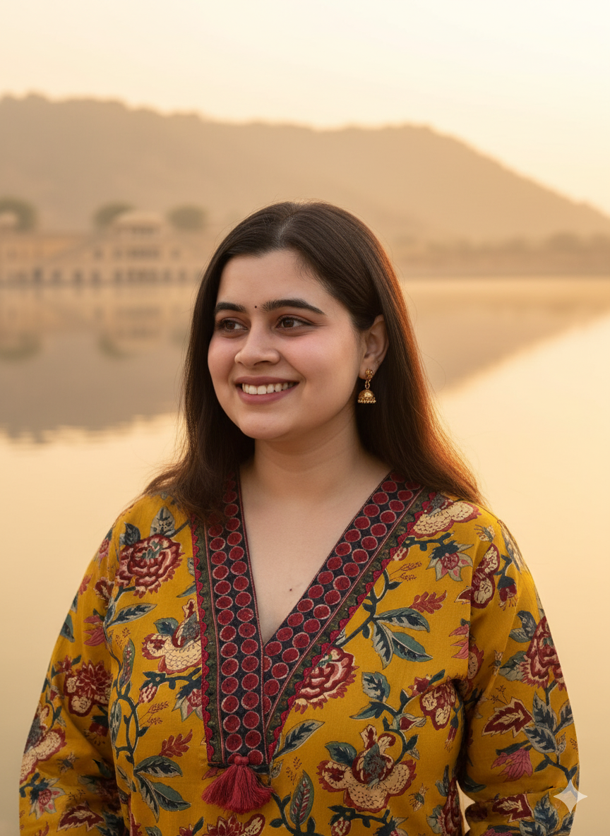 Airy Cotton kalamkari kurti for women