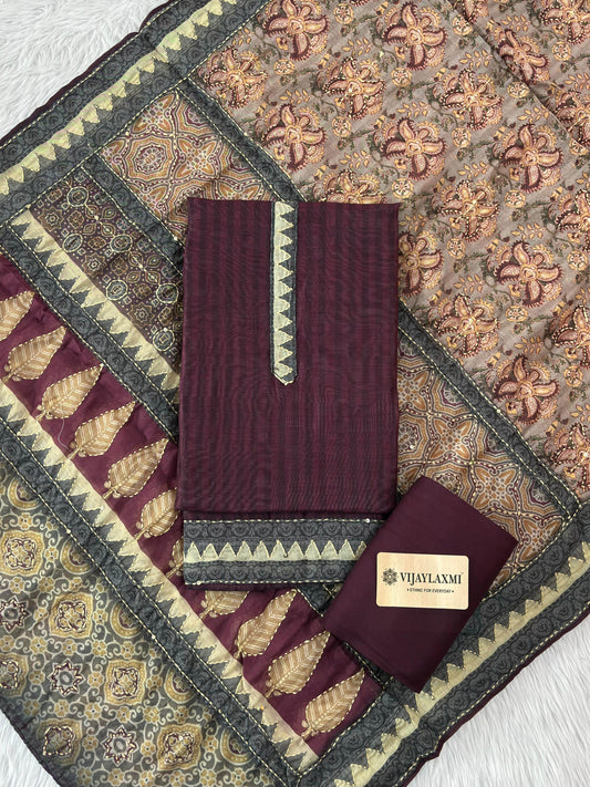 CHNADERI UNSTITCHED SUIT - Vijay Laxmi