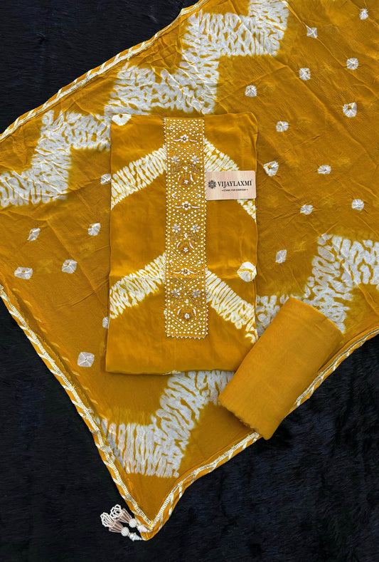 crepe unstitched suit - Vijay Laxmi