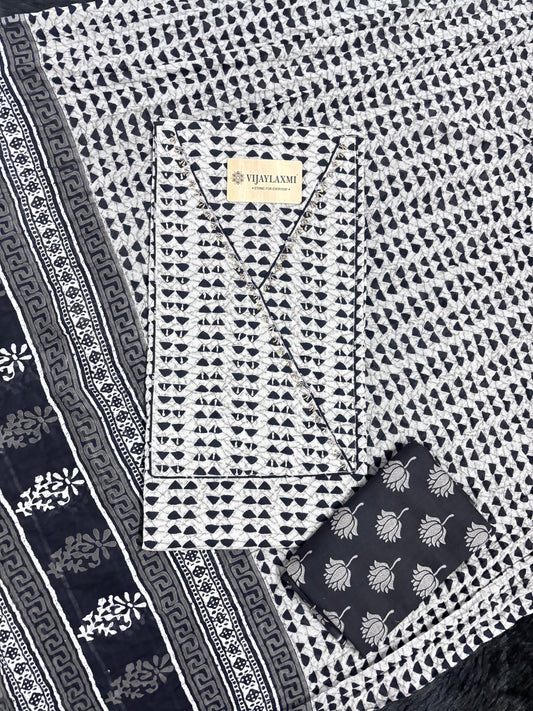 Cotton Suit Material with Cotton Dupatta