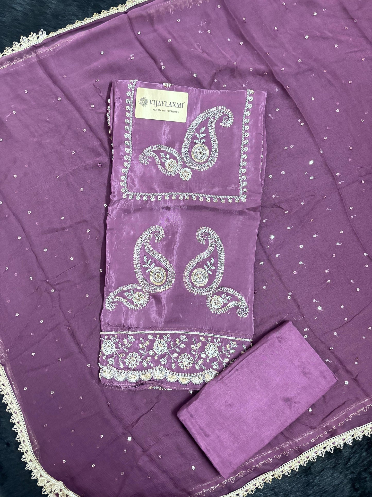 crepe unstitched suit