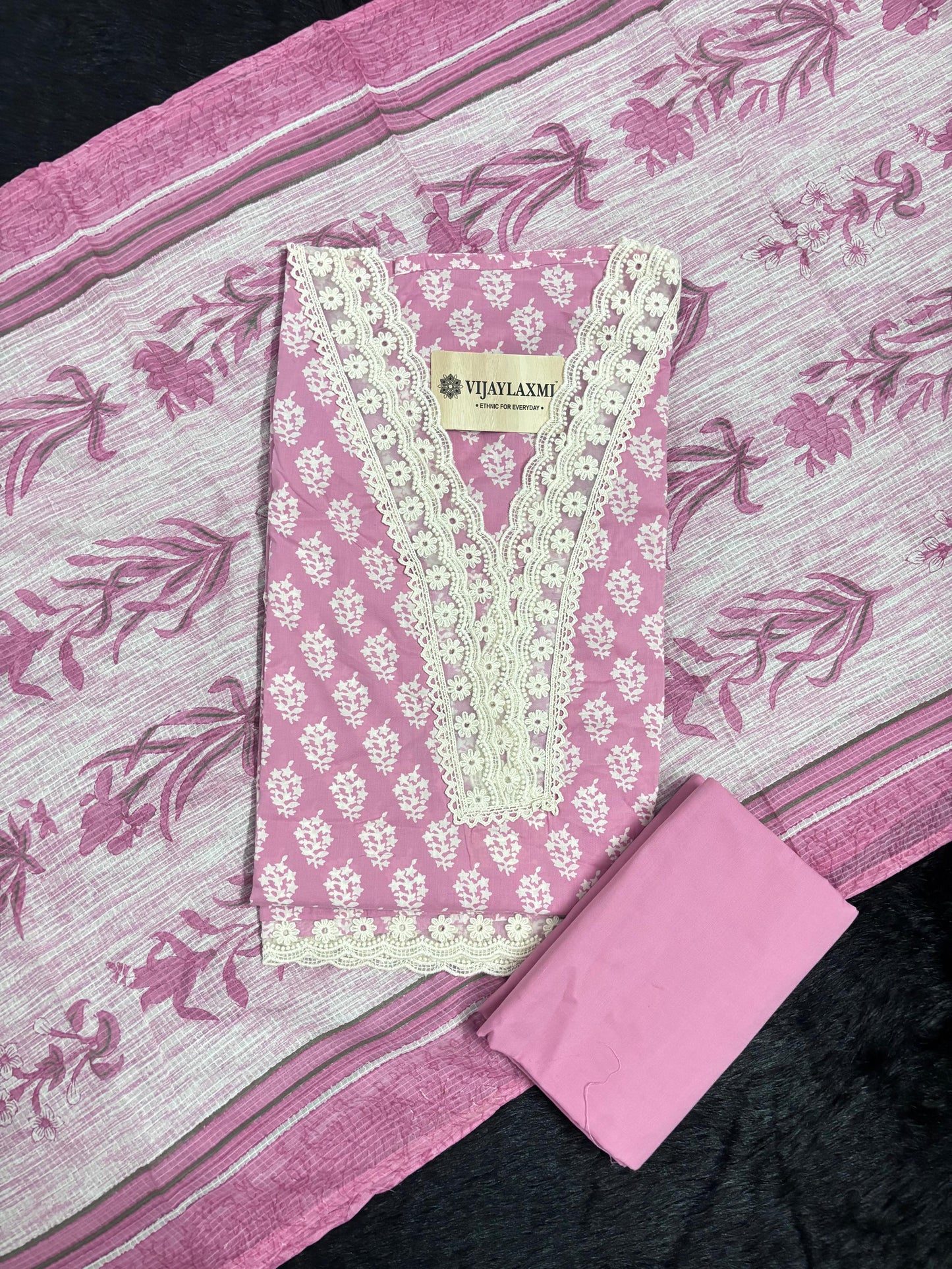 Cotton Suit Material with Cotton Dupatta