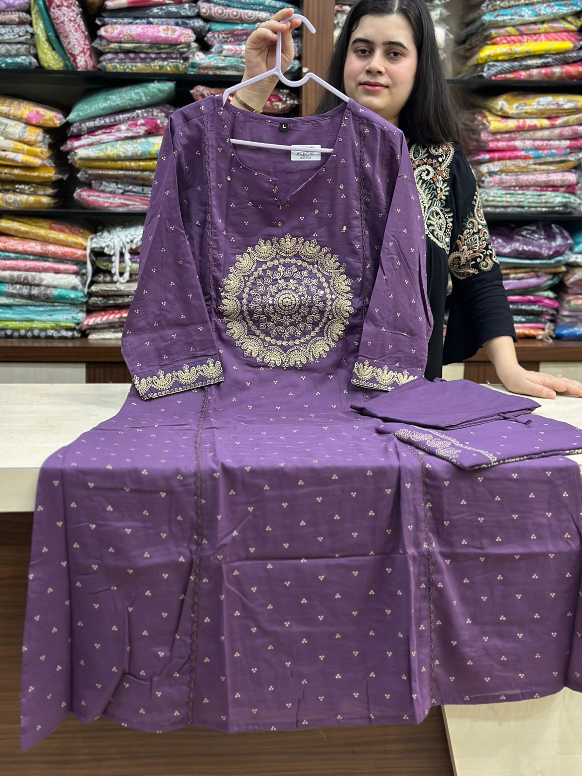 Premium Cotton kurta set for women with dupatta