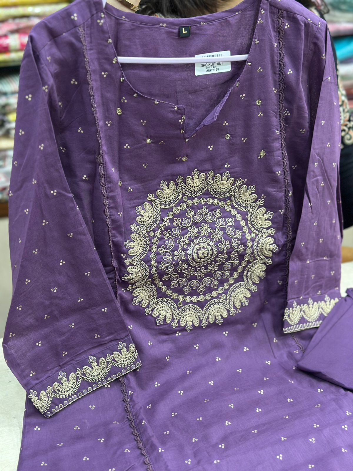 Premium Cotton kurta set for women with dupatta