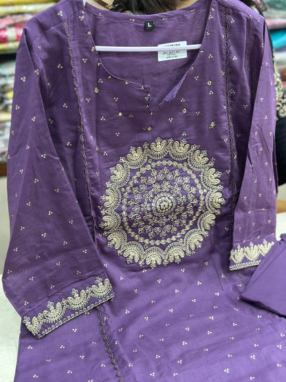 Premium Cotton kurta set for women with dupatta