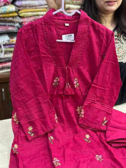 Premium Cotton kurta set for women with dupatta
