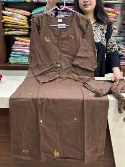 Premium Cotton kurta set for women with dupatta