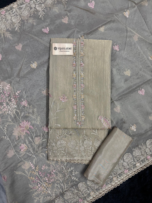 SHIMMER SILK  UNSTITCHED SUIT