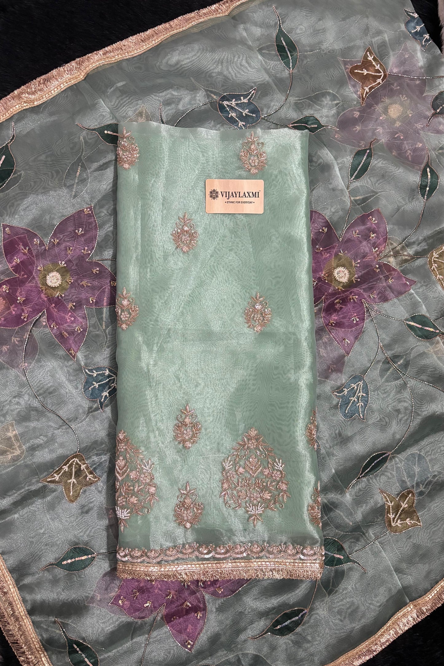 GLASS TISSUE UNSTITCHED SUIT