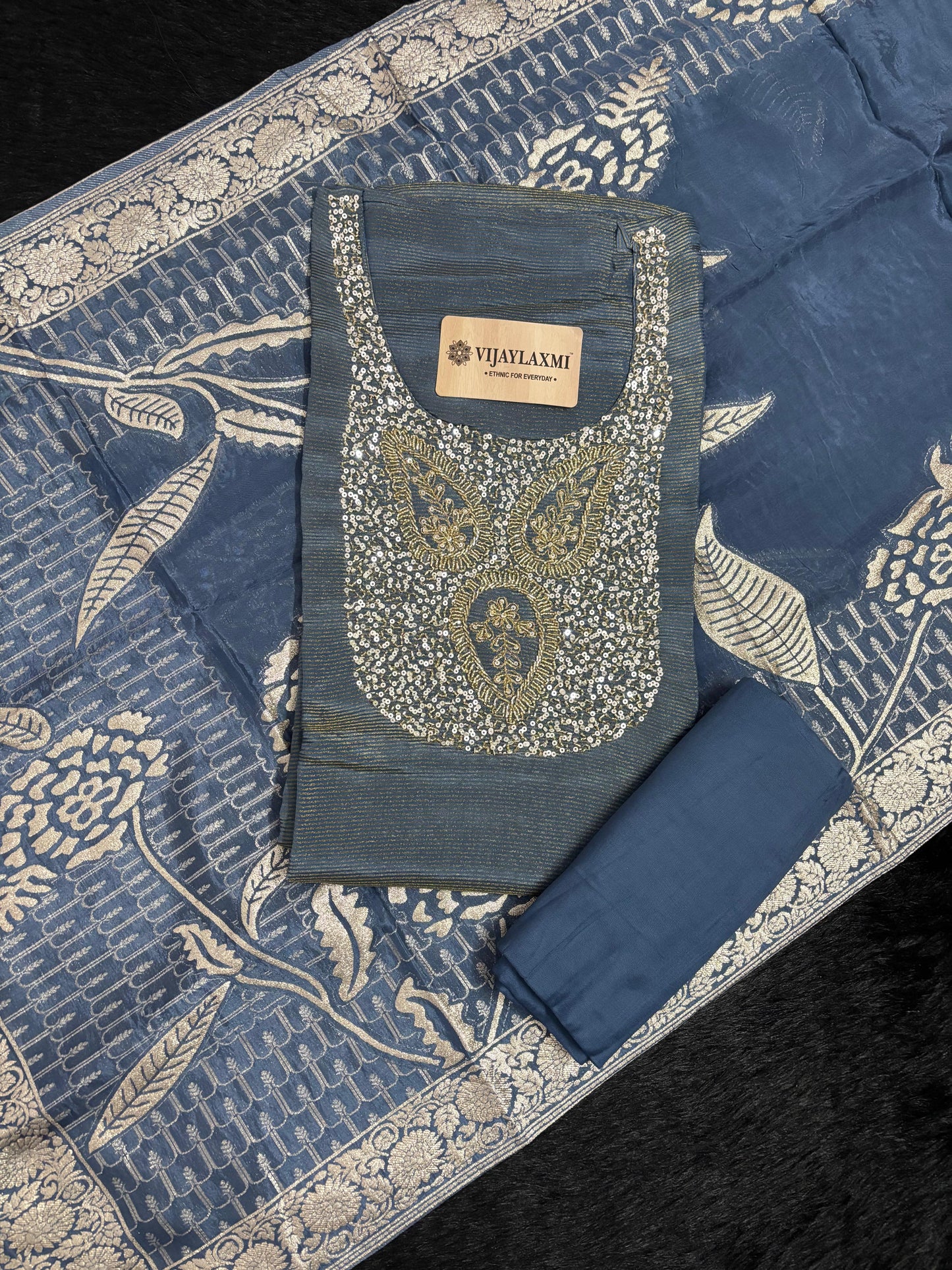 SHIMMER SILK  UNSTITCHED SUIT