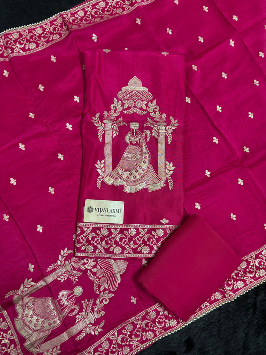 DOLA SILK UNSTITCHED SUIT