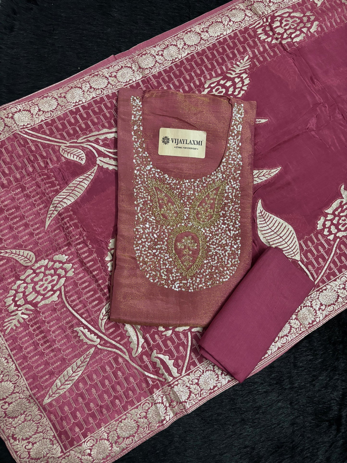 SHIMMER SILK  UNSTITCHED SUIT