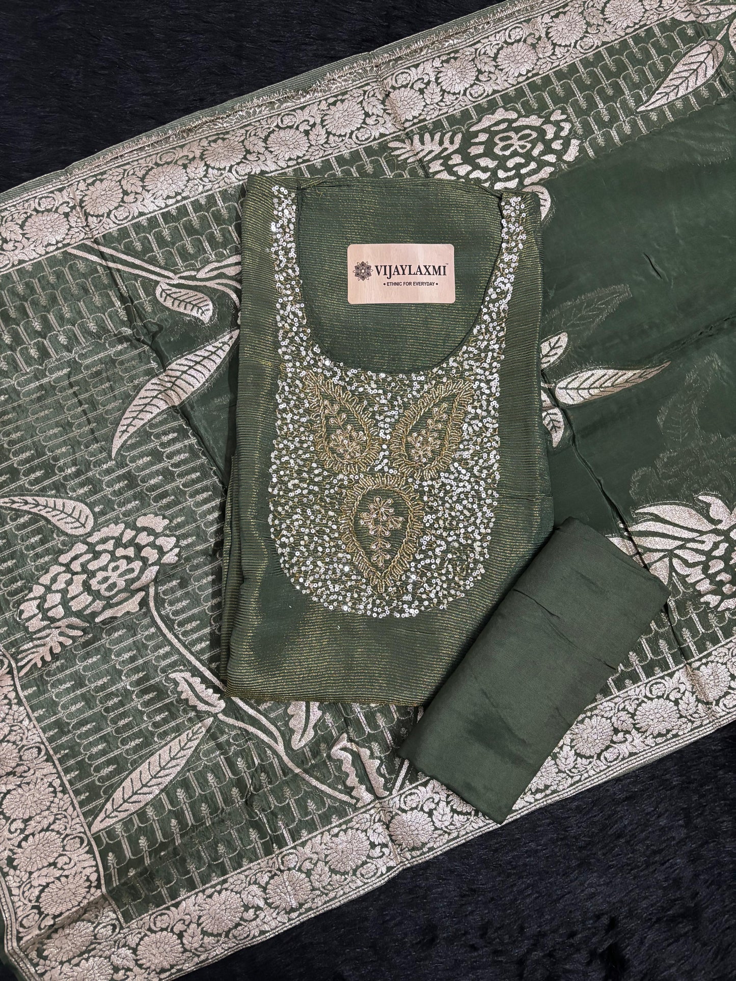 SHIMMER SILK  UNSTITCHED SUIT