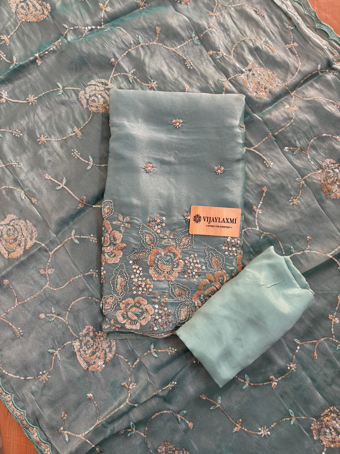 SHIMMER SILK  UNSTITCHED SUIT