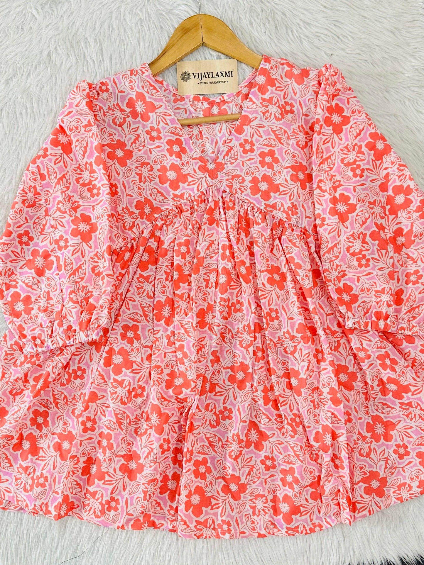 Short Cotton Kurti - Vijay Laxmi