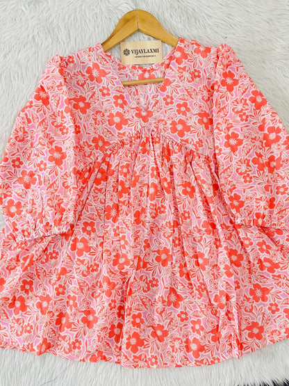 Short Cotton Kurti - Vijay Laxmi