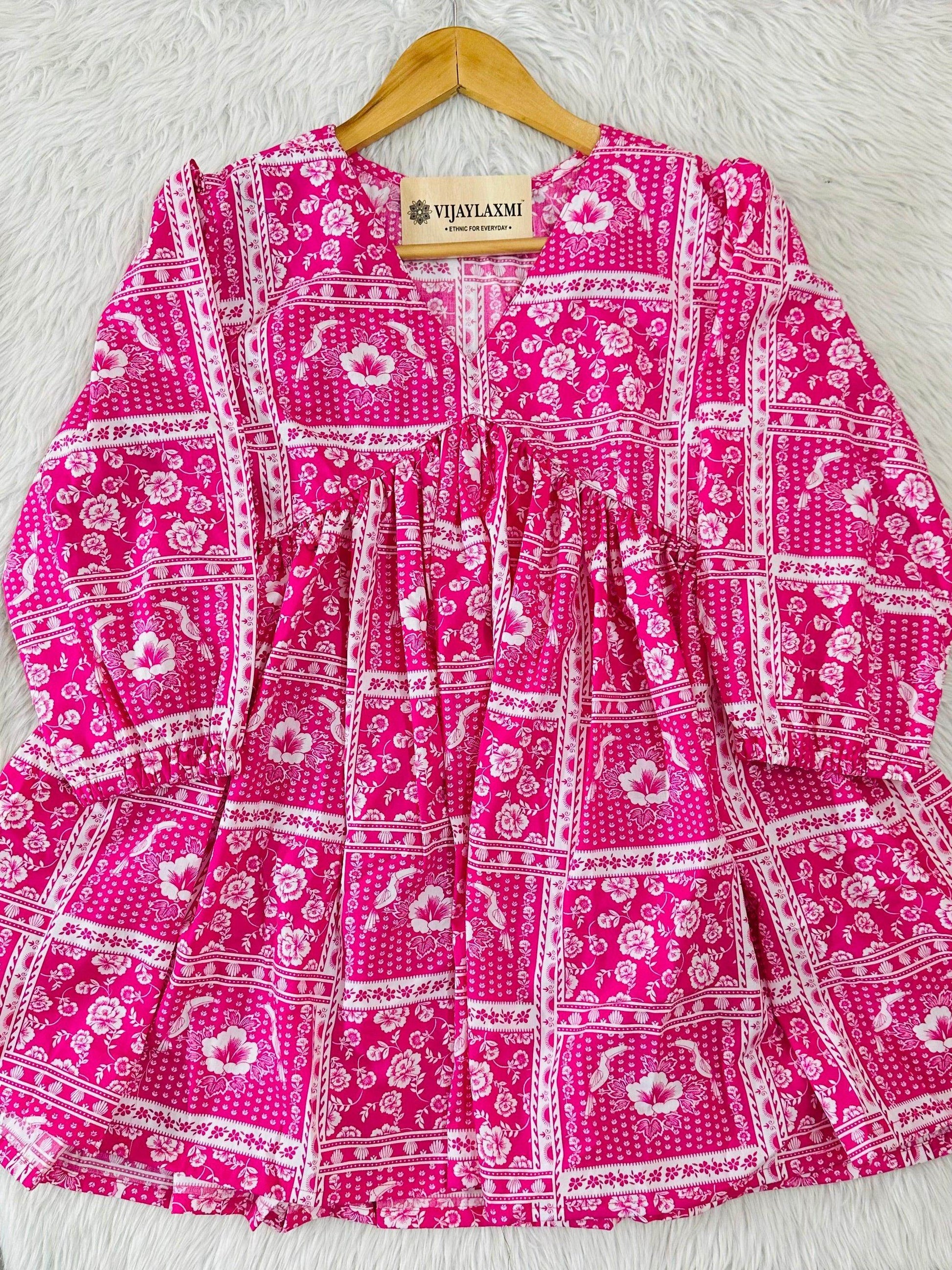 Short Cotton Kurti - Vijay Laxmi