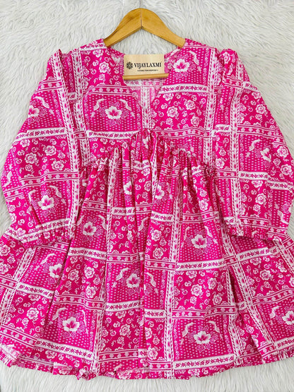 Short Cotton Kurti - Vijay Laxmi