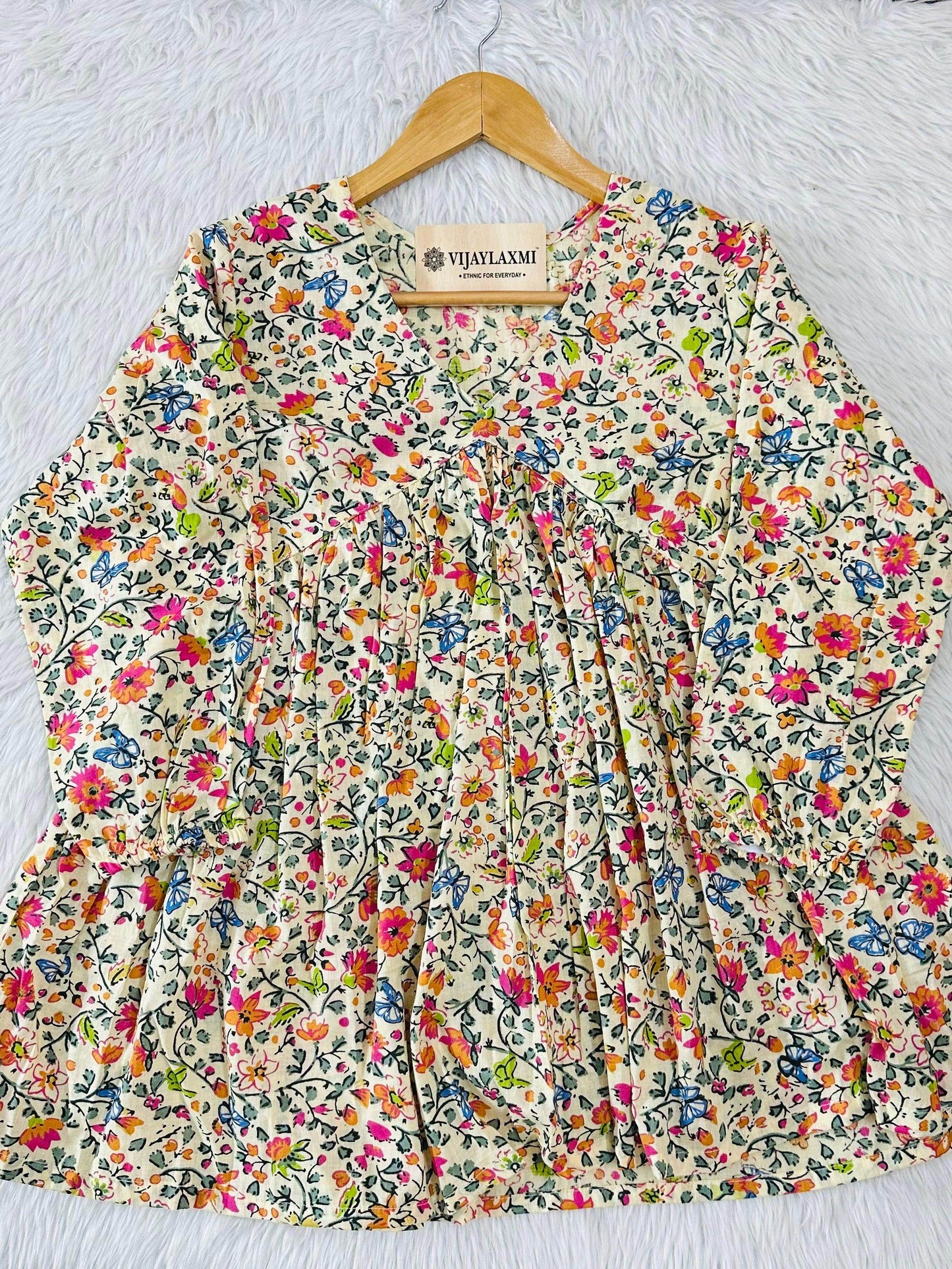 Short Cotton Kurti - Vijay Laxmi