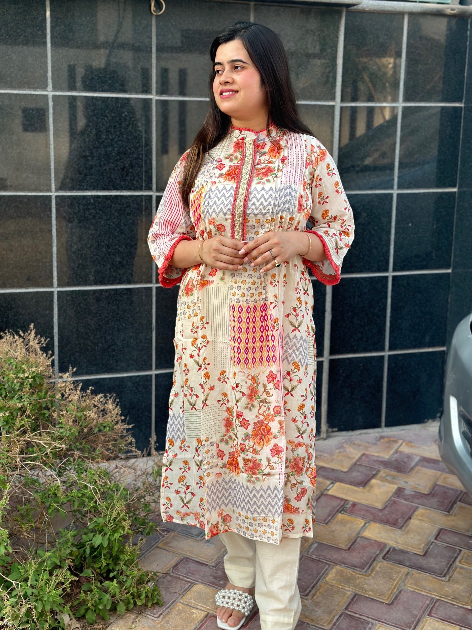 Floral Cotton suit