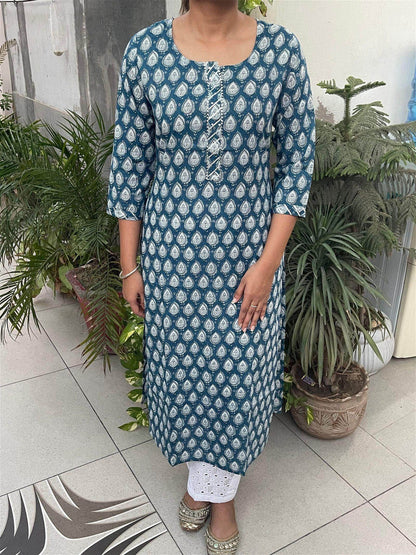 Jaipur Print Kurti EYE03 - Vijay Laxmi