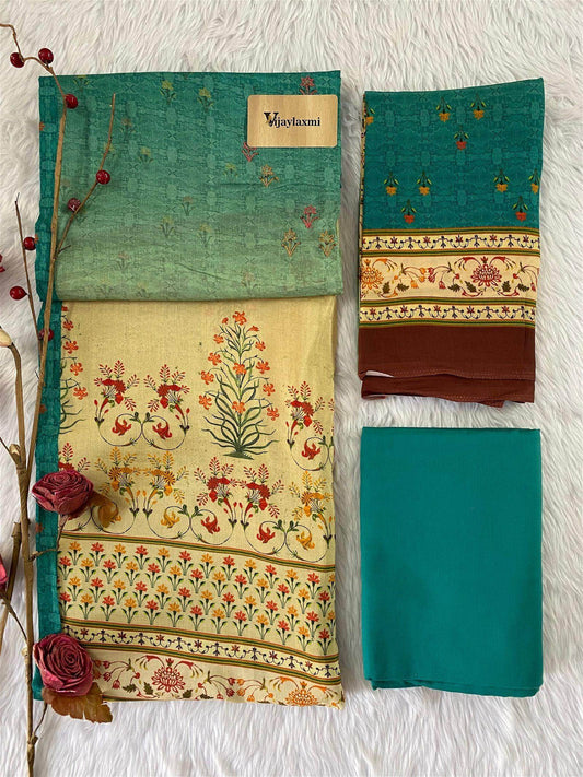 MUSLIN UNSTITCHED SUIT - Vijay Laxmi