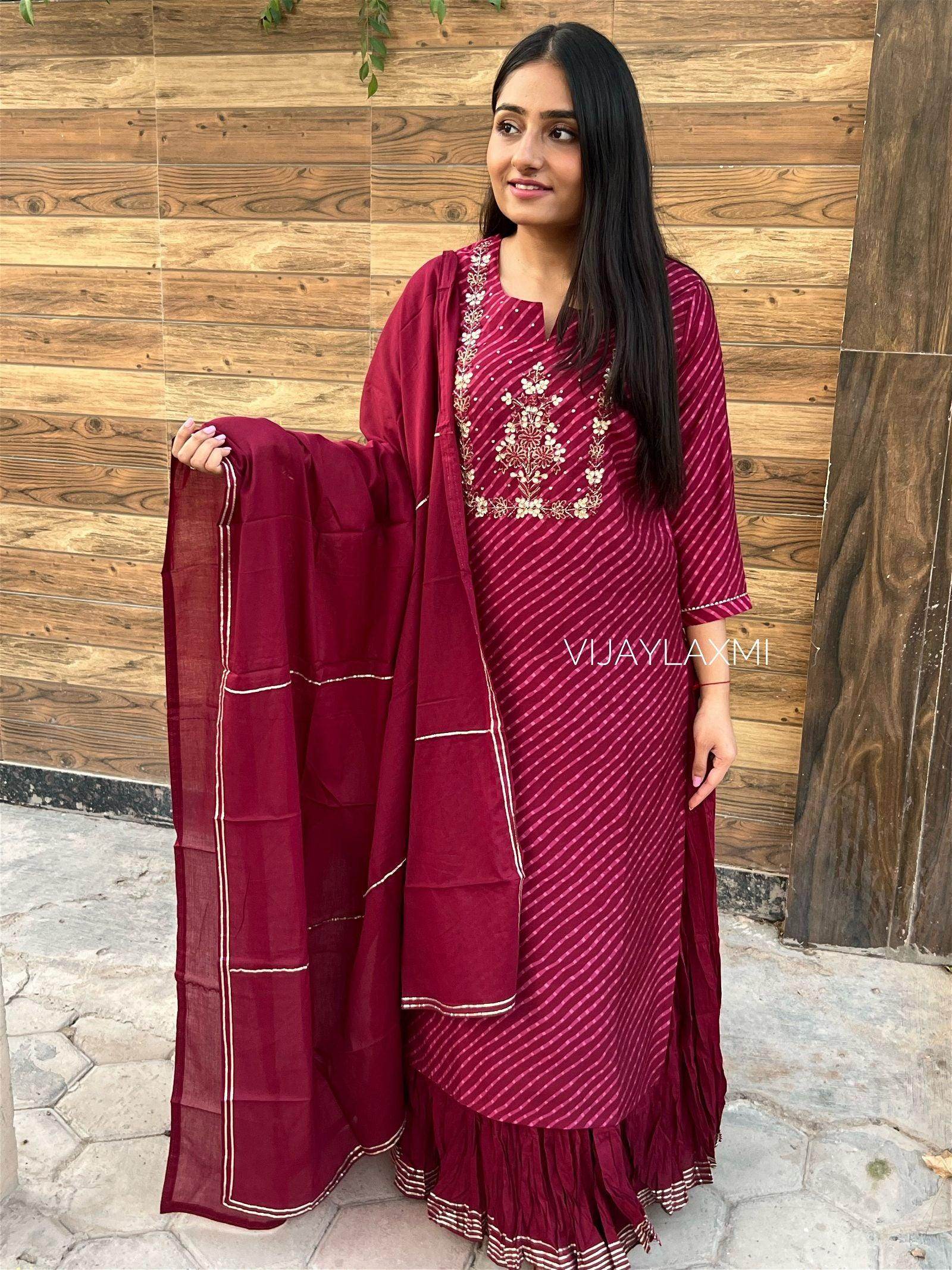 Muslin skirt set WN01 - Vijay Laxmi