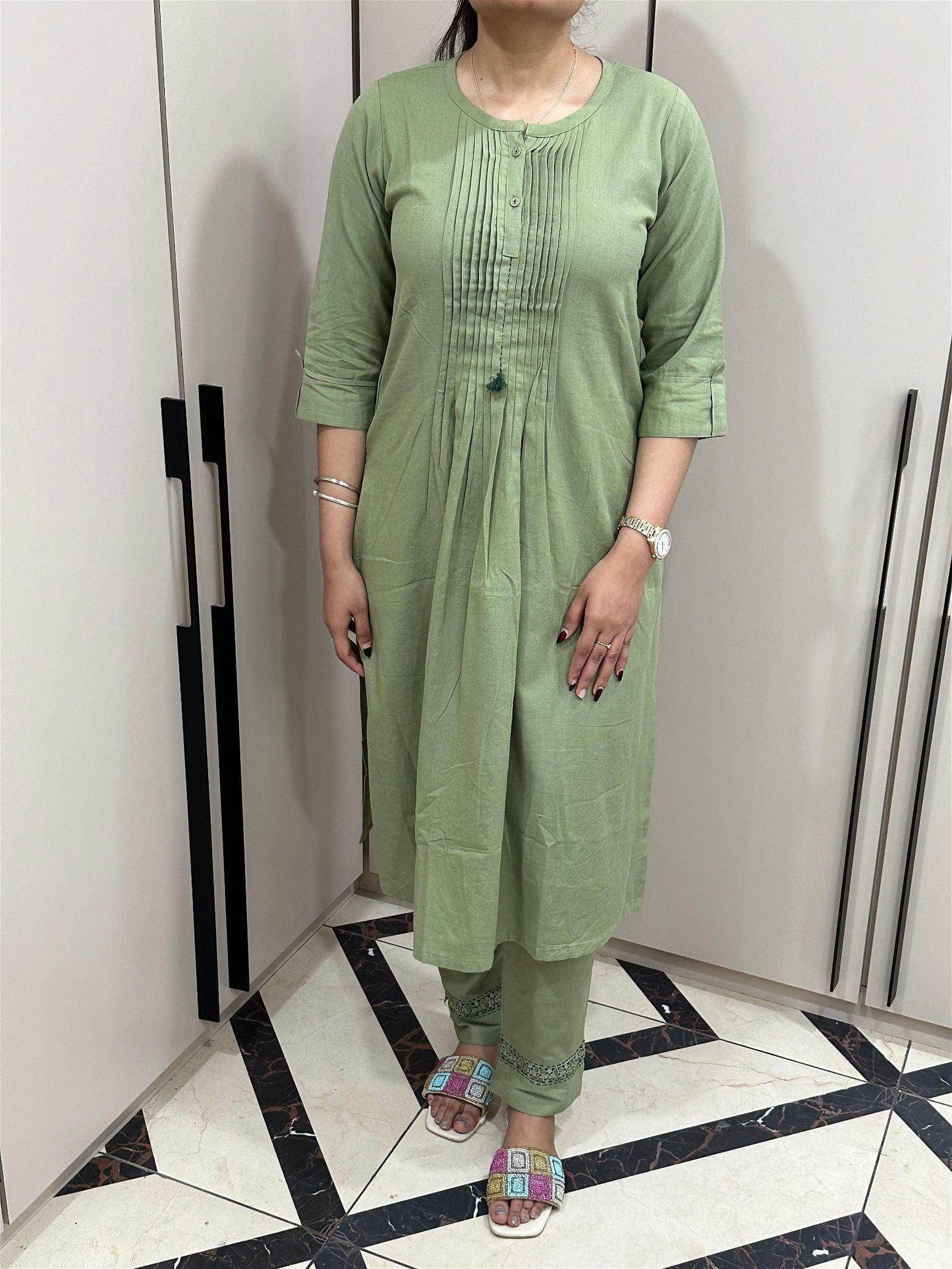 Premium Cotton Kurta Set - Vijay Laxmi