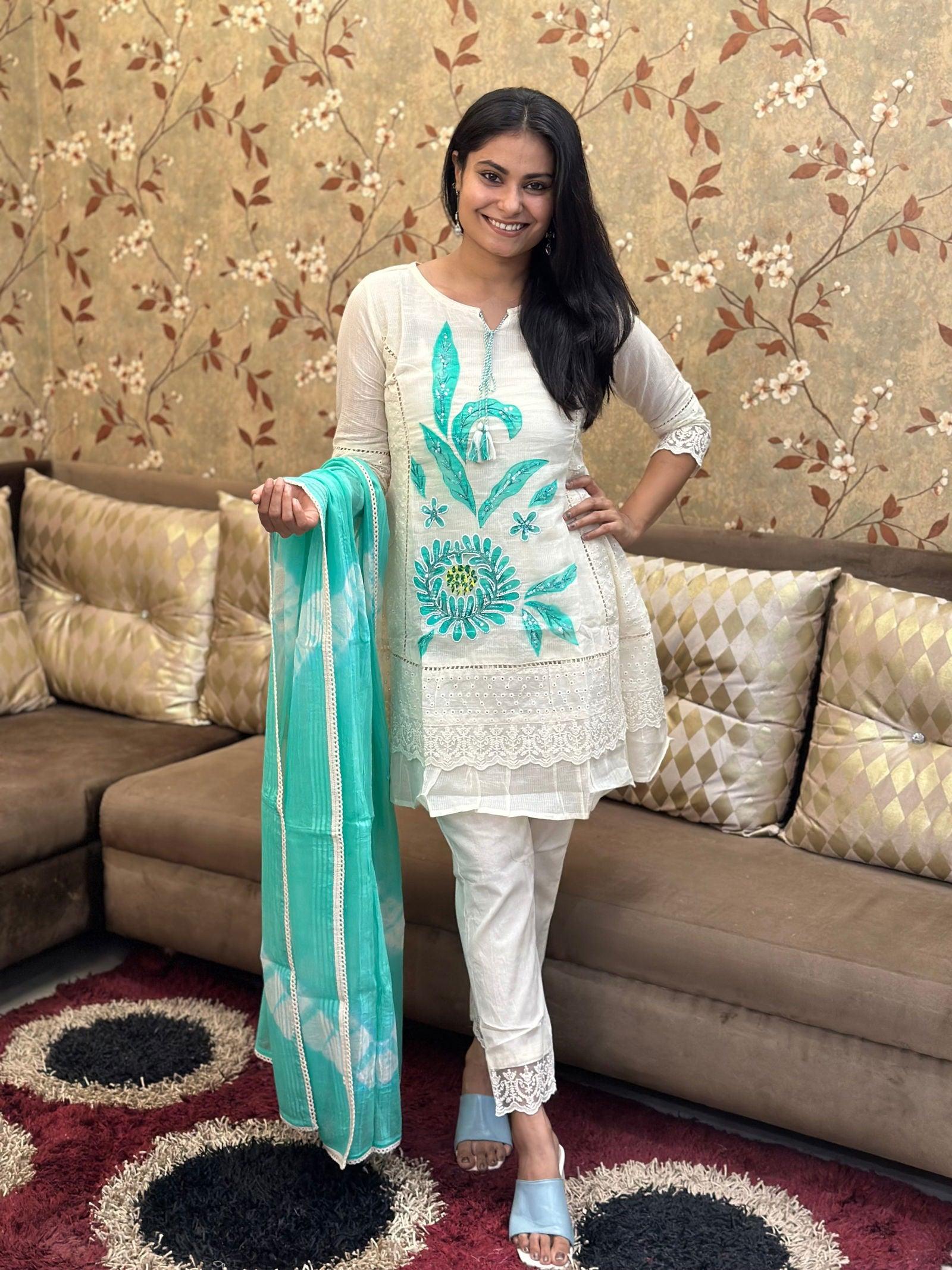 Premium Cotton Kurta Set For Women - Vijay Laxmi