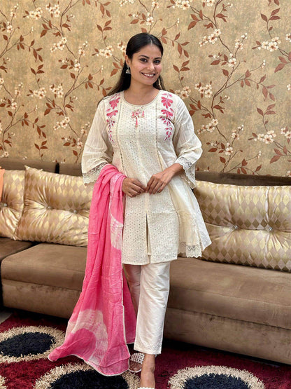 Premium Cotton Kurta Set For Women - Vijay Laxmi