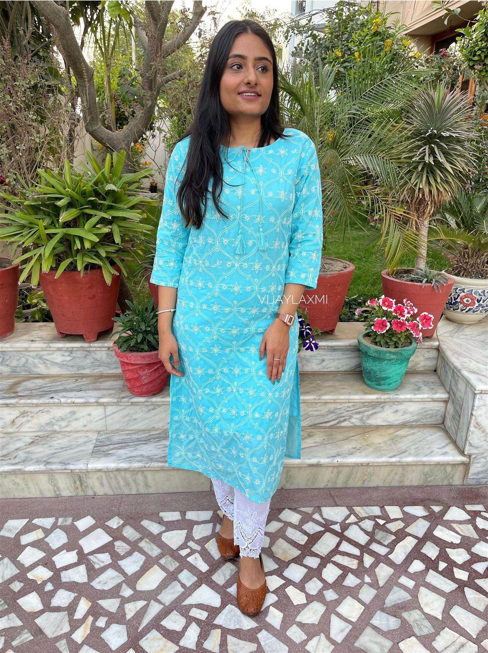 Pure cotton kurti - Vijay Laxmi