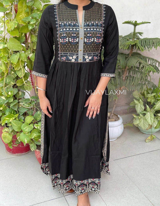 Pure rayon kurti - Vijay Laxmi