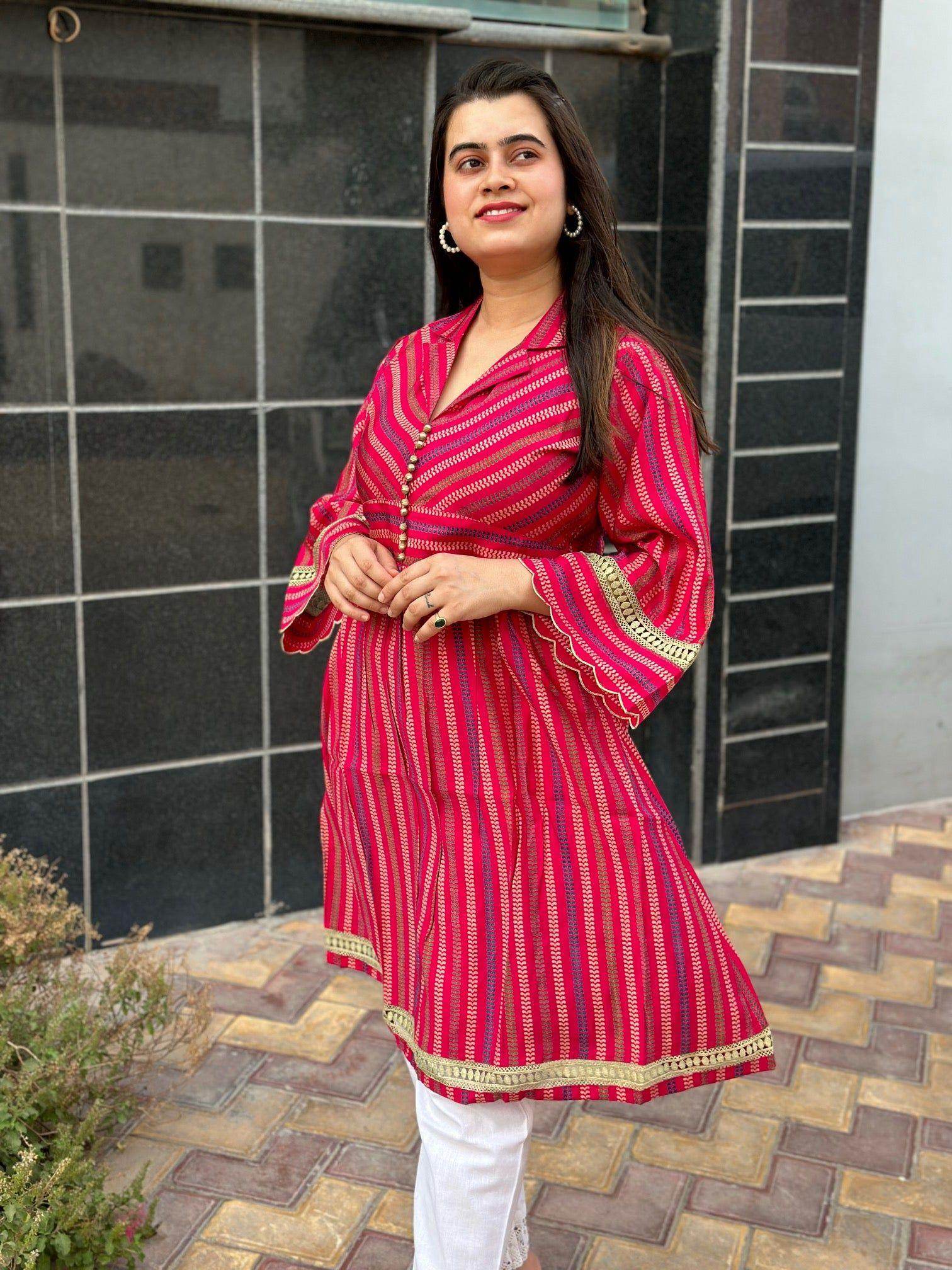 RAYON SILK DRESS - Vijay Laxmi