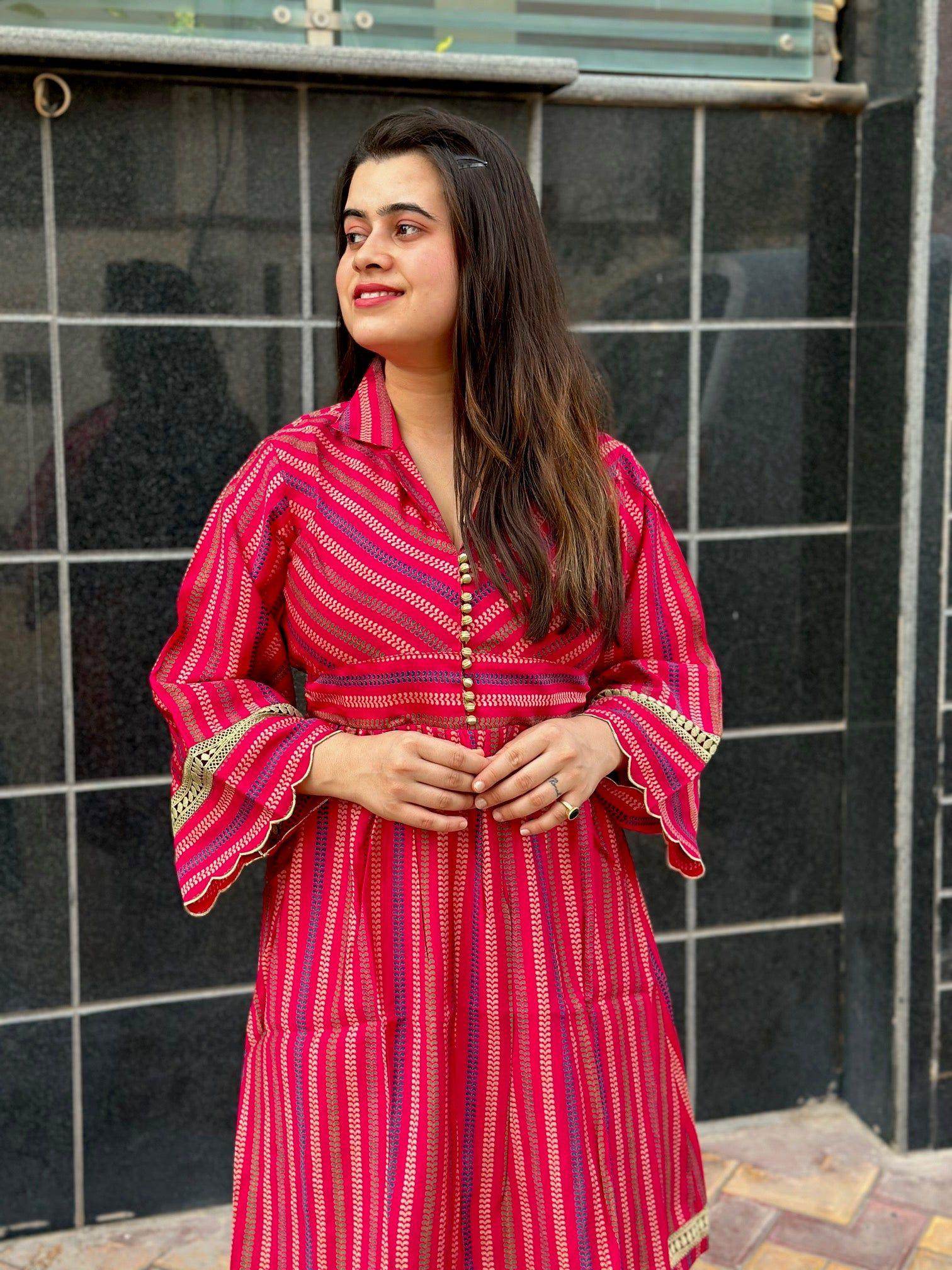 RAYON SILK DRESS - Vijay Laxmi