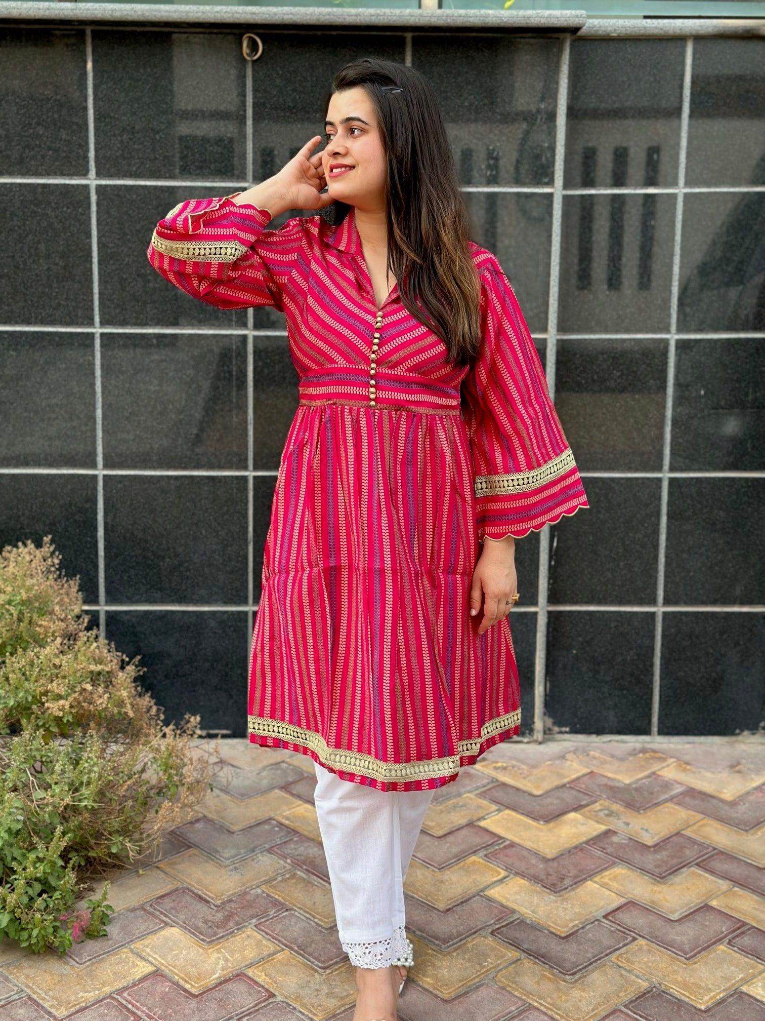 RAYON SILK DRESS - Vijay Laxmi