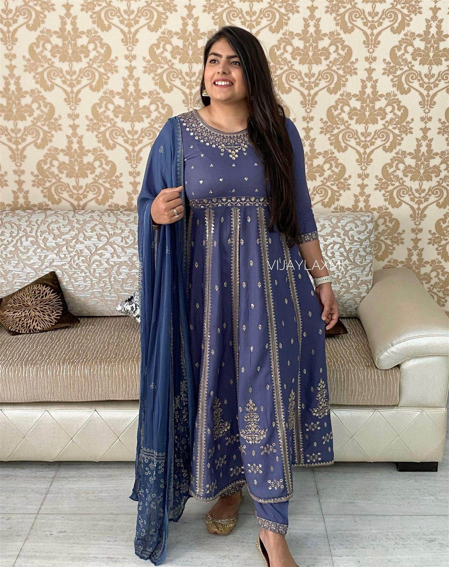 Rayon Frock Suit set LV01 - Vijay Laxmi