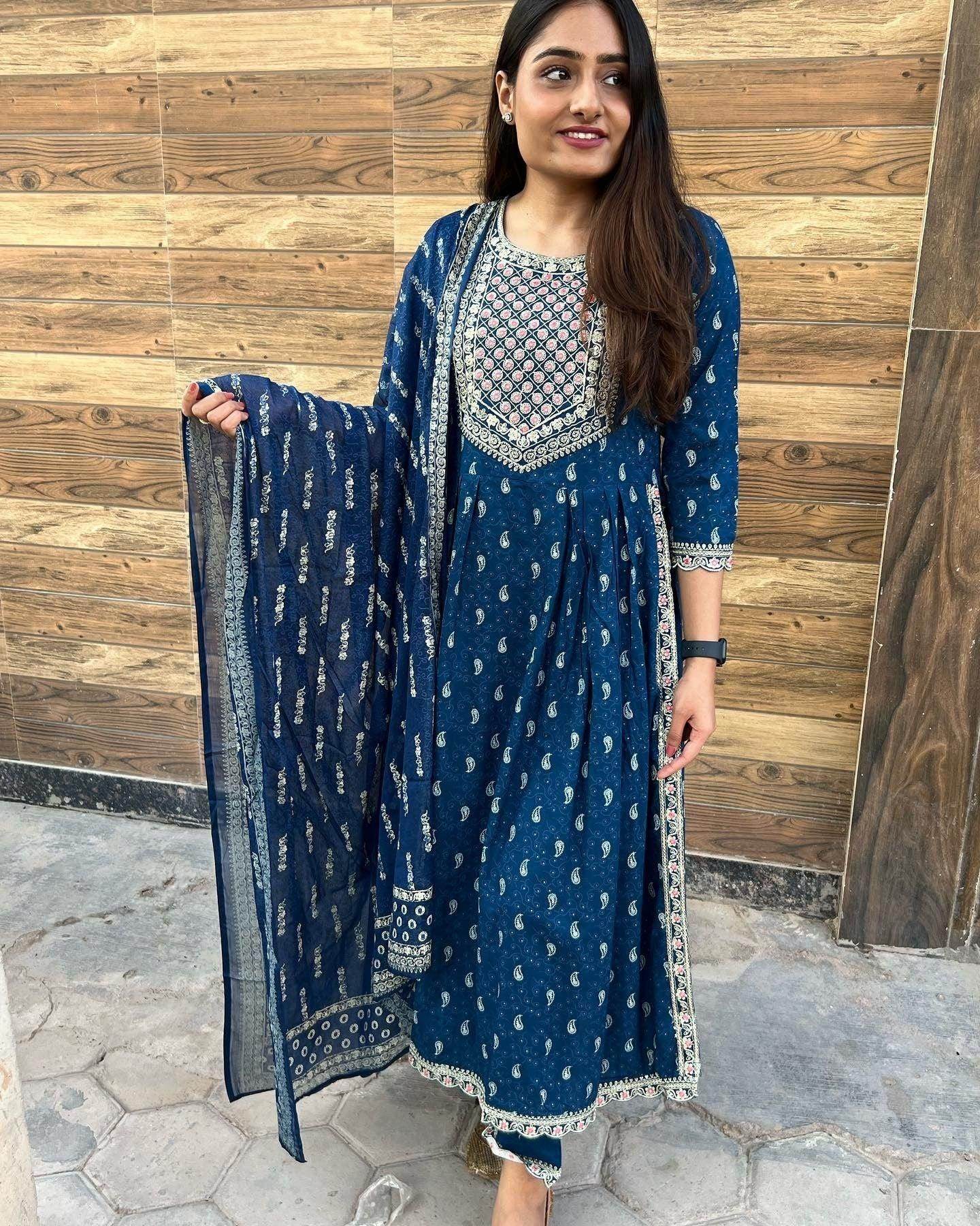 Rayon Suit set 687 - Vijay Laxmi