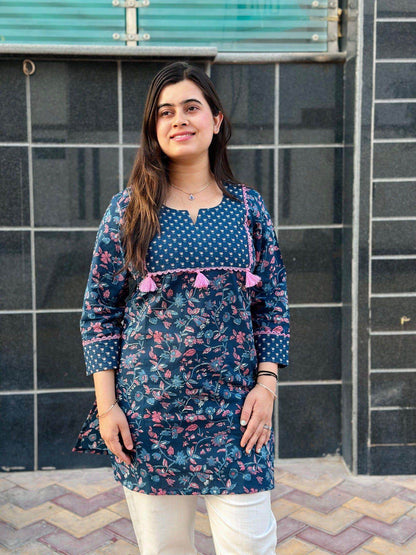 Short Cotton Kurti - Vijay Laxmi