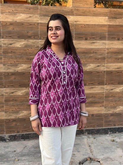 Short Cotton Kurti - Vijay Laxmi