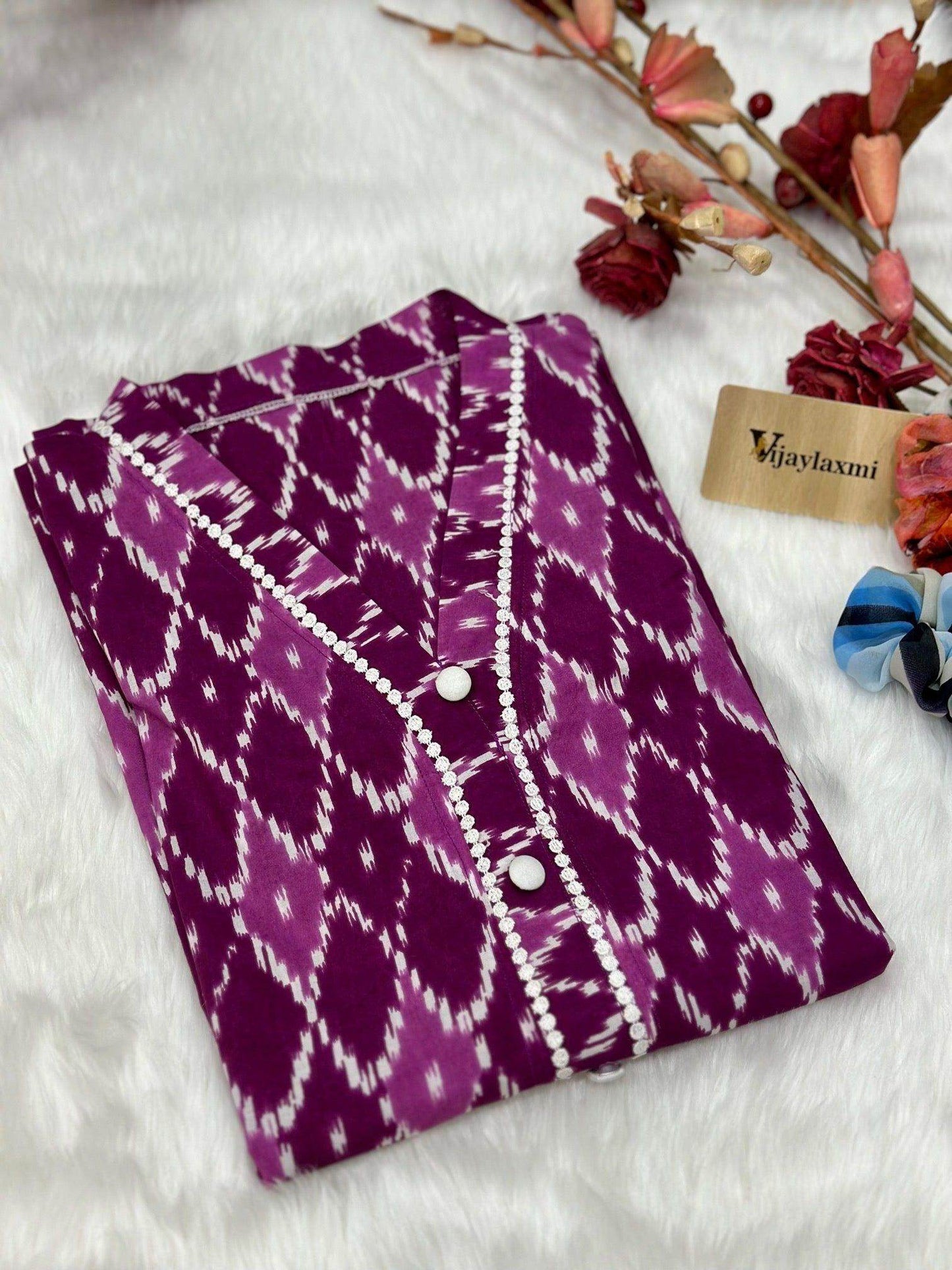 Short Cotton Kurti - Vijay Laxmi