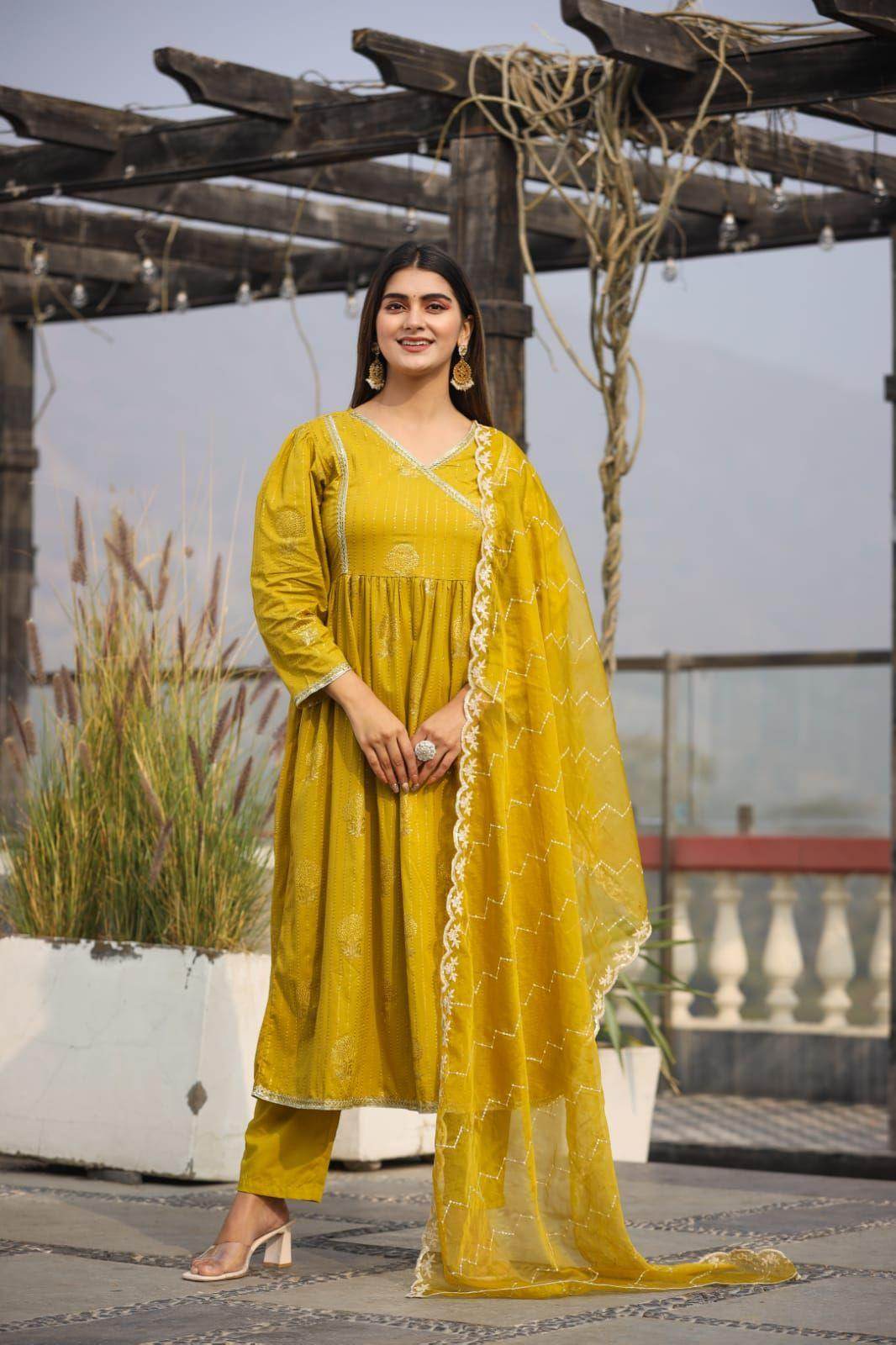 chikan sequin cotton suit 317 - Vijay Laxmi