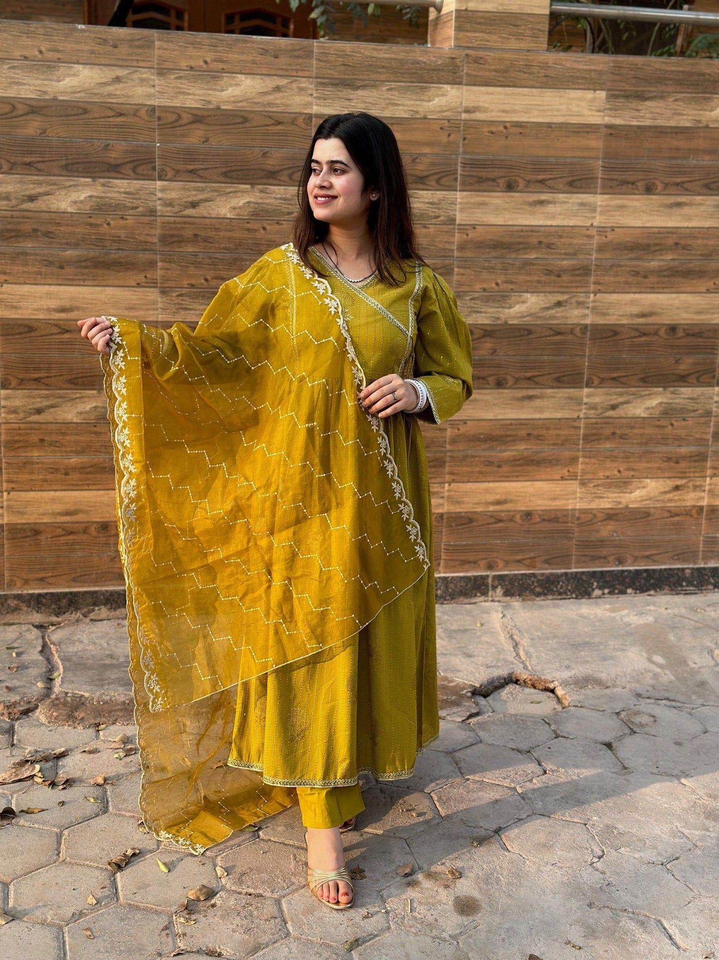 chikan sequin cotton suit 317 - Vijay Laxmi