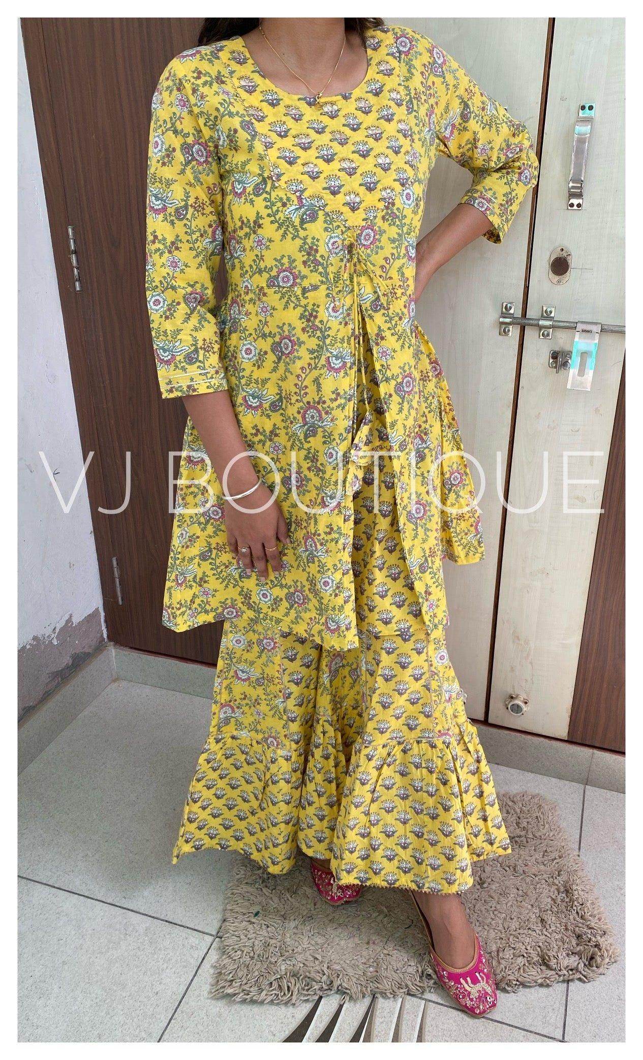 cotton garara suit set - Vijay Laxmi