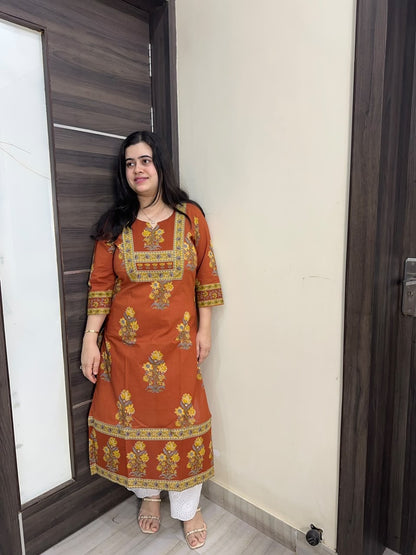 Navya pure cotton kurti for women
