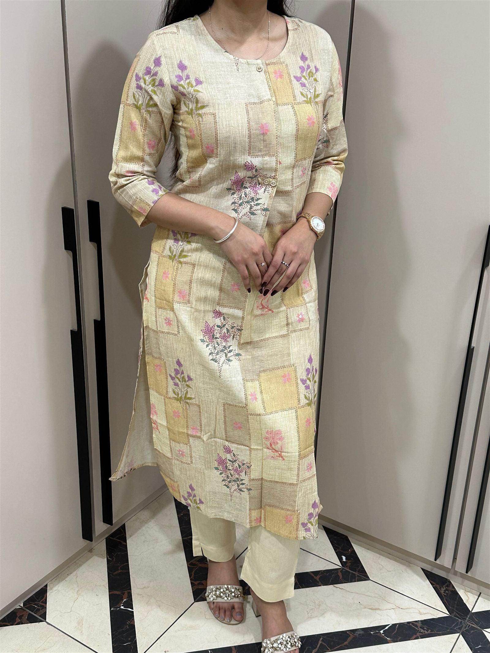 linen cotton kurta set - Vijay Laxmi