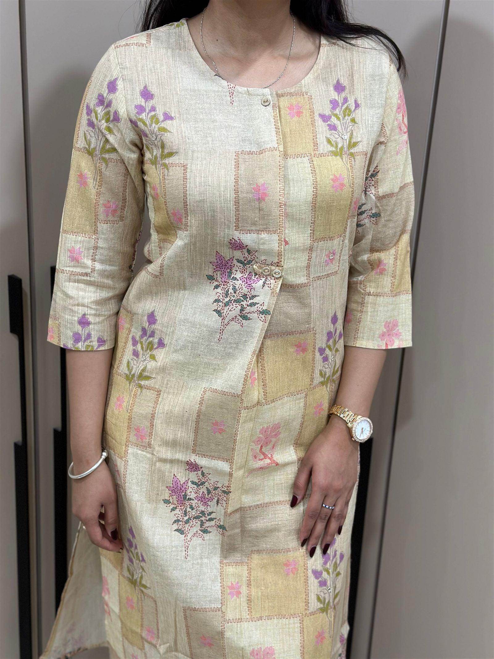 linen cotton kurta set - Vijay Laxmi