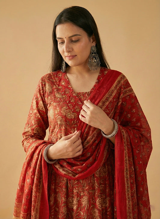 Kiara Cotton kurta Set with dupatta