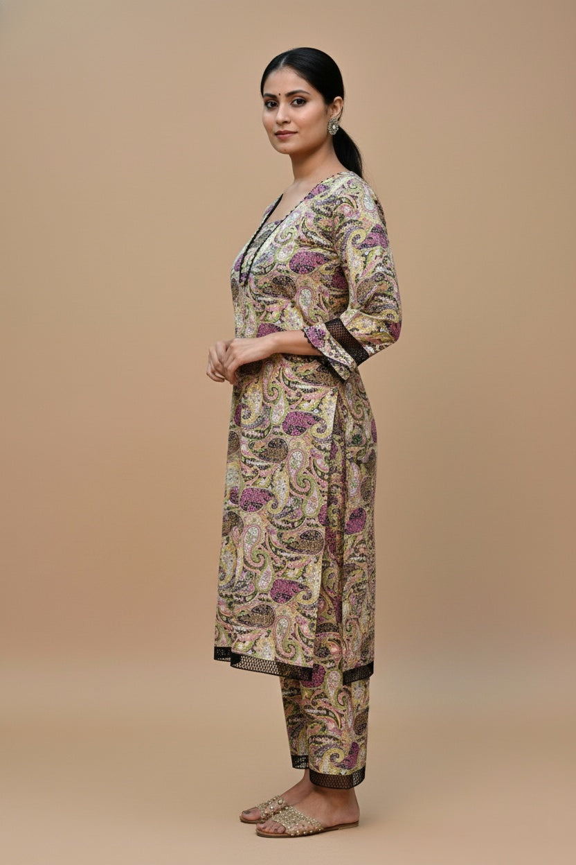 Cotton Kurta Set For Women
