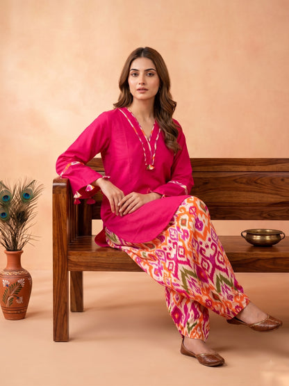 Jasmine Farshi Salwar Suit Pink